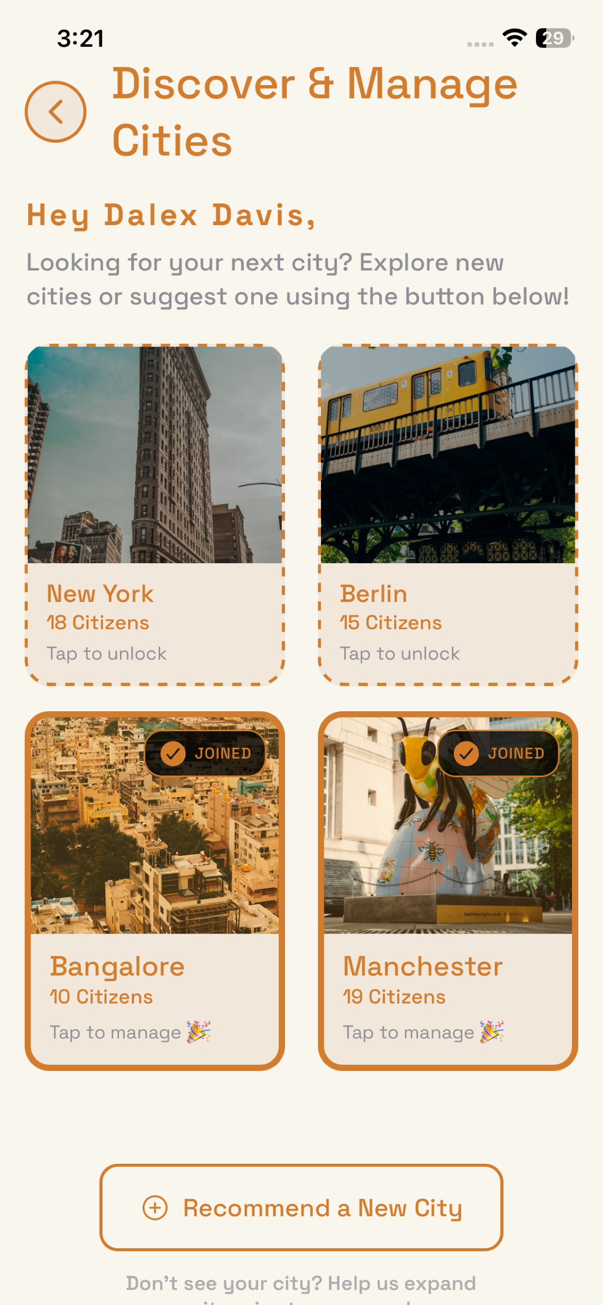 Discover - Explore cities